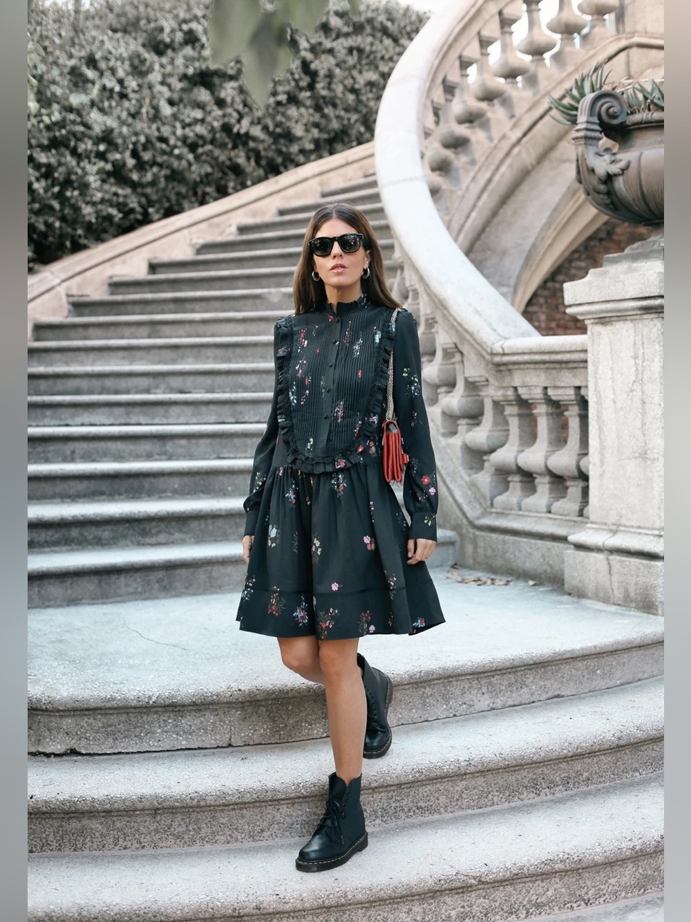 NWT Erdem x H&M floral long sleeve dress (limited collection) US size 8